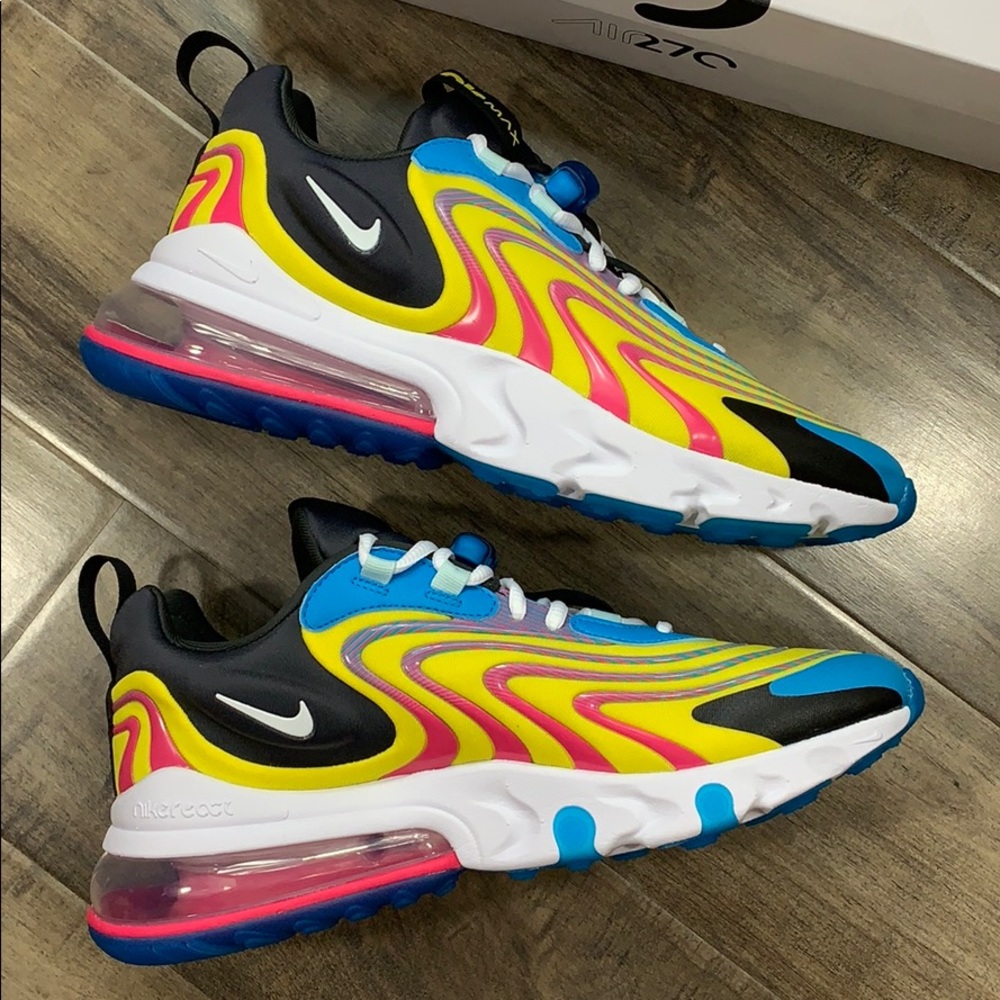 NIKE AIR MAX 270 REACT ENG laser blue/white-anthra - Picture 13 of 16